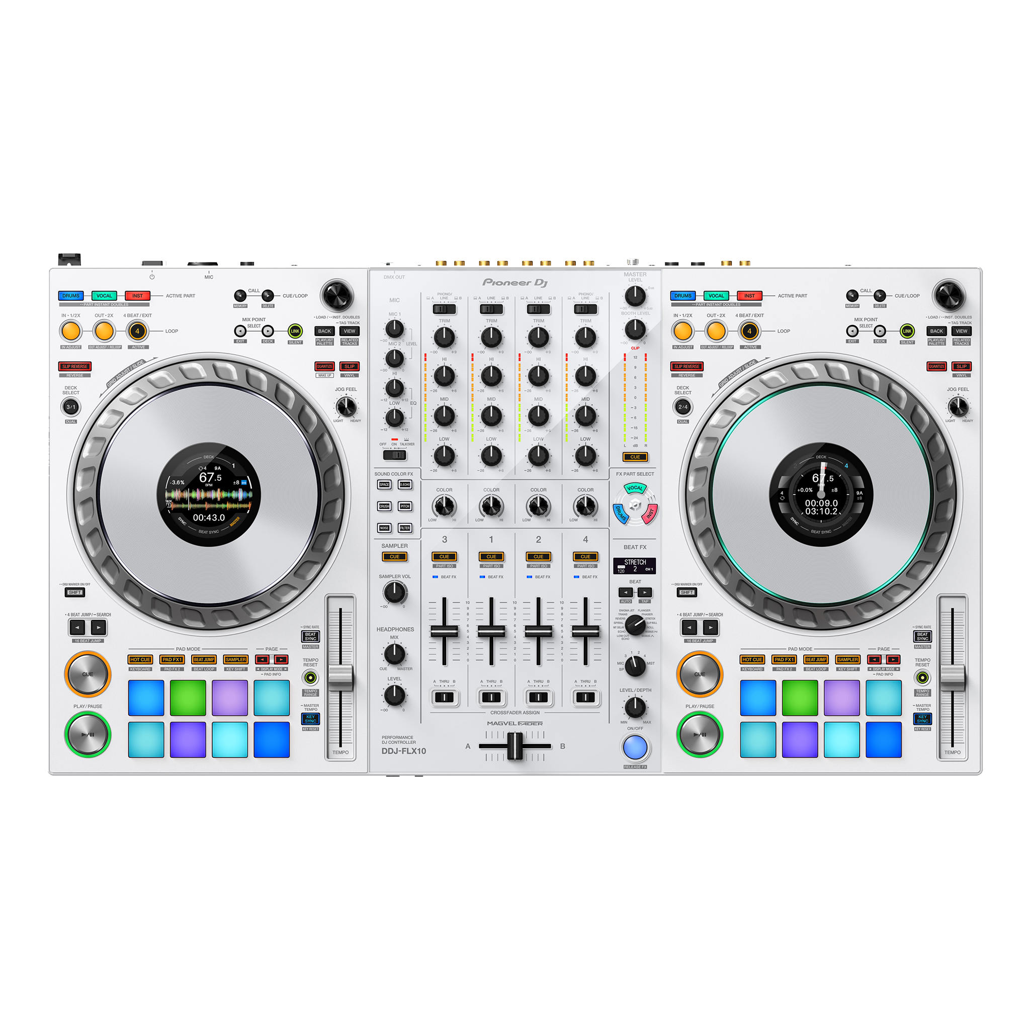 【美品】Pioneer DDJ-FLX10 DJコントローラー DDJ-FLX10 SPLIT. MIX. CREATE.