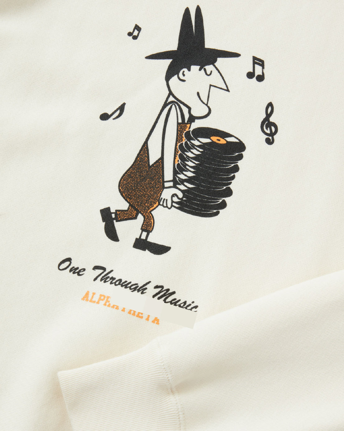 One Through Music Collection OTM Record Man Long Sleeve Crew