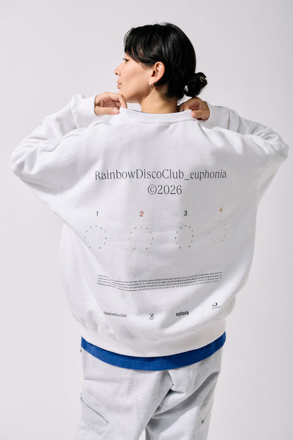 RDC × AlphaTheta euphonia Sweat | WHITE
