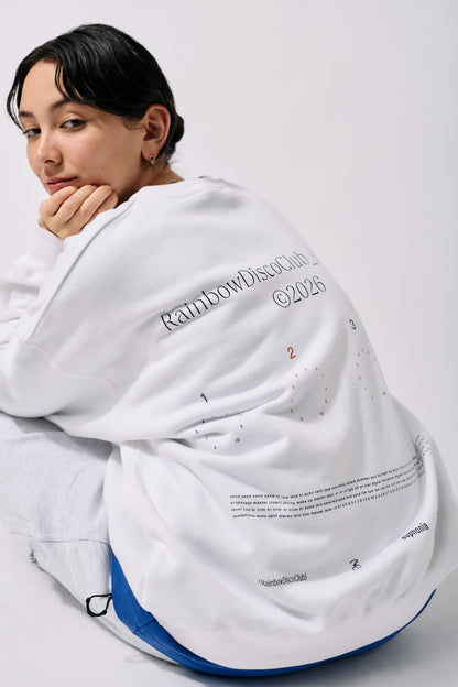 RDC × AlphaTheta euphonia Sweat | WHITE