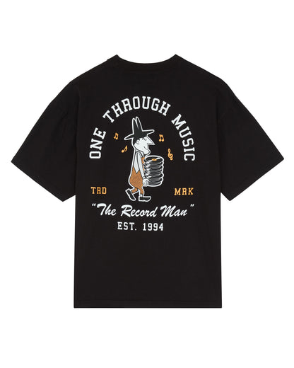 One Through Music Collection OTM Record Man Short Sleeve Tee