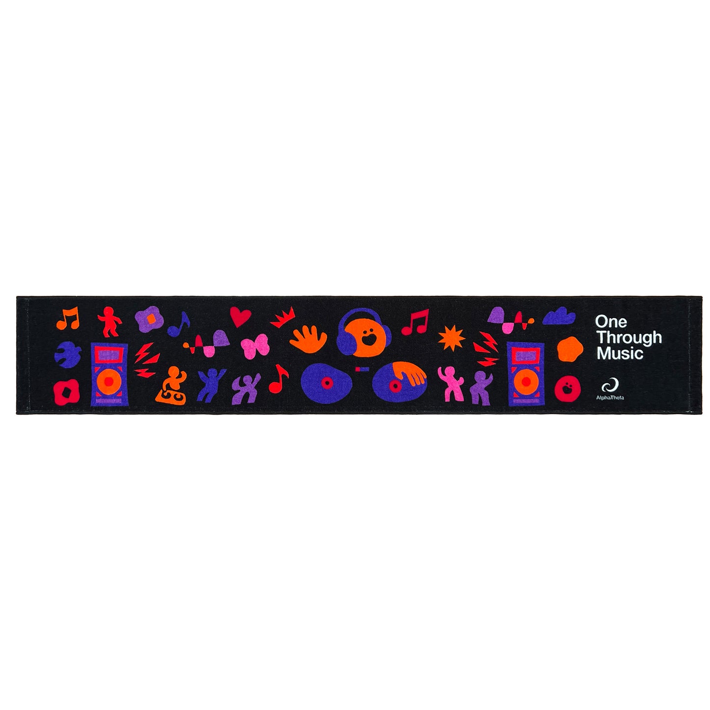 AlphaTheta Long Towel (Black)