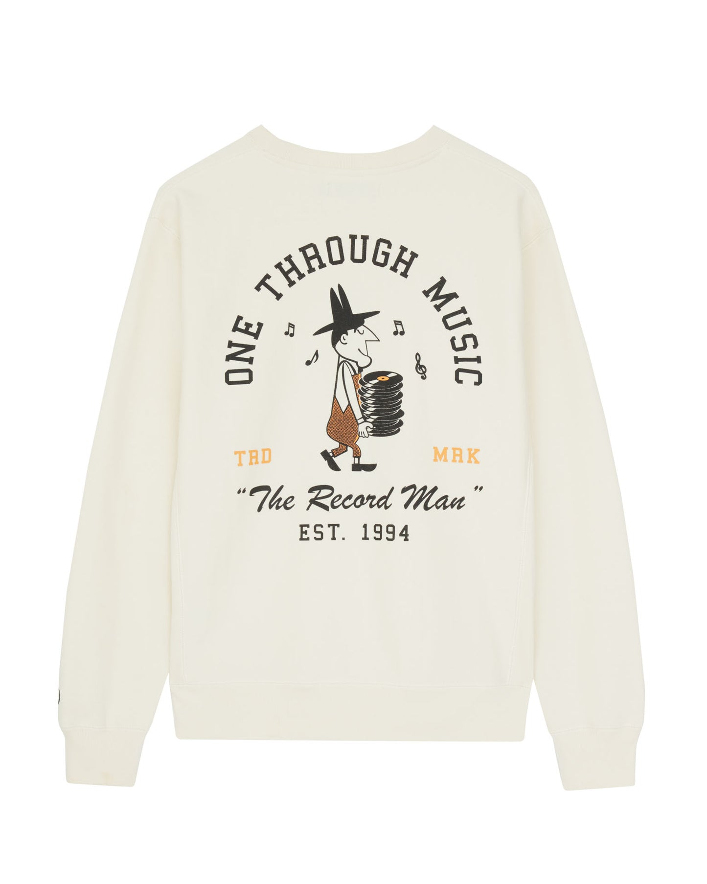 One Through Music Collection OTM Record Man Long Sleeve Crew