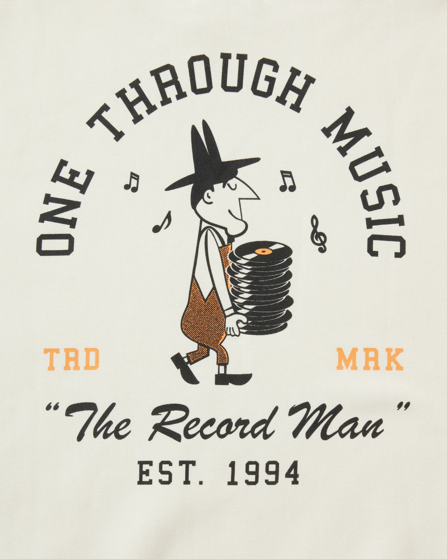 One Through Music Collection OTM Record Man Long Sleeve Crew