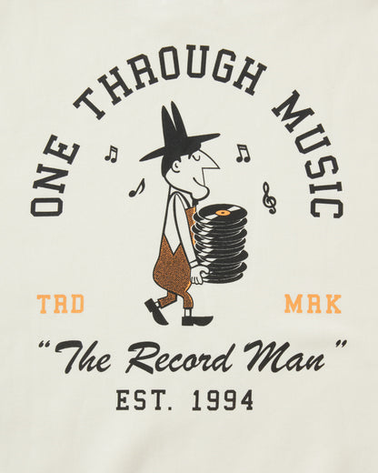 One Through Music Collection OTM Record Man Long Sleeve Crew