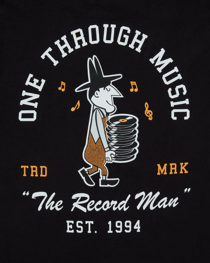 One Through Music Collection OTM Record Man Short Sleeve Tee