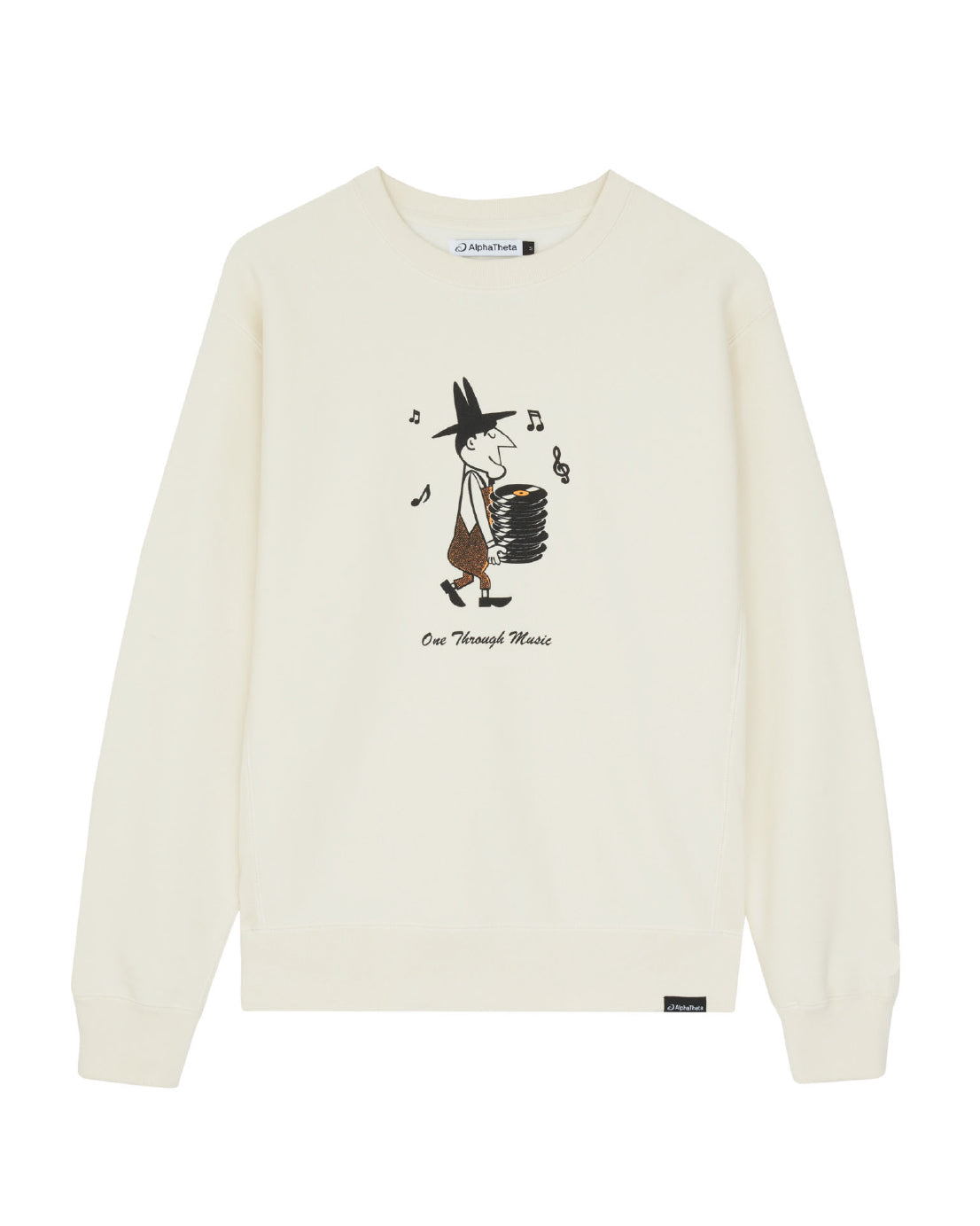 One Through Music Collection OTM Record Man Long Sleeve Crew